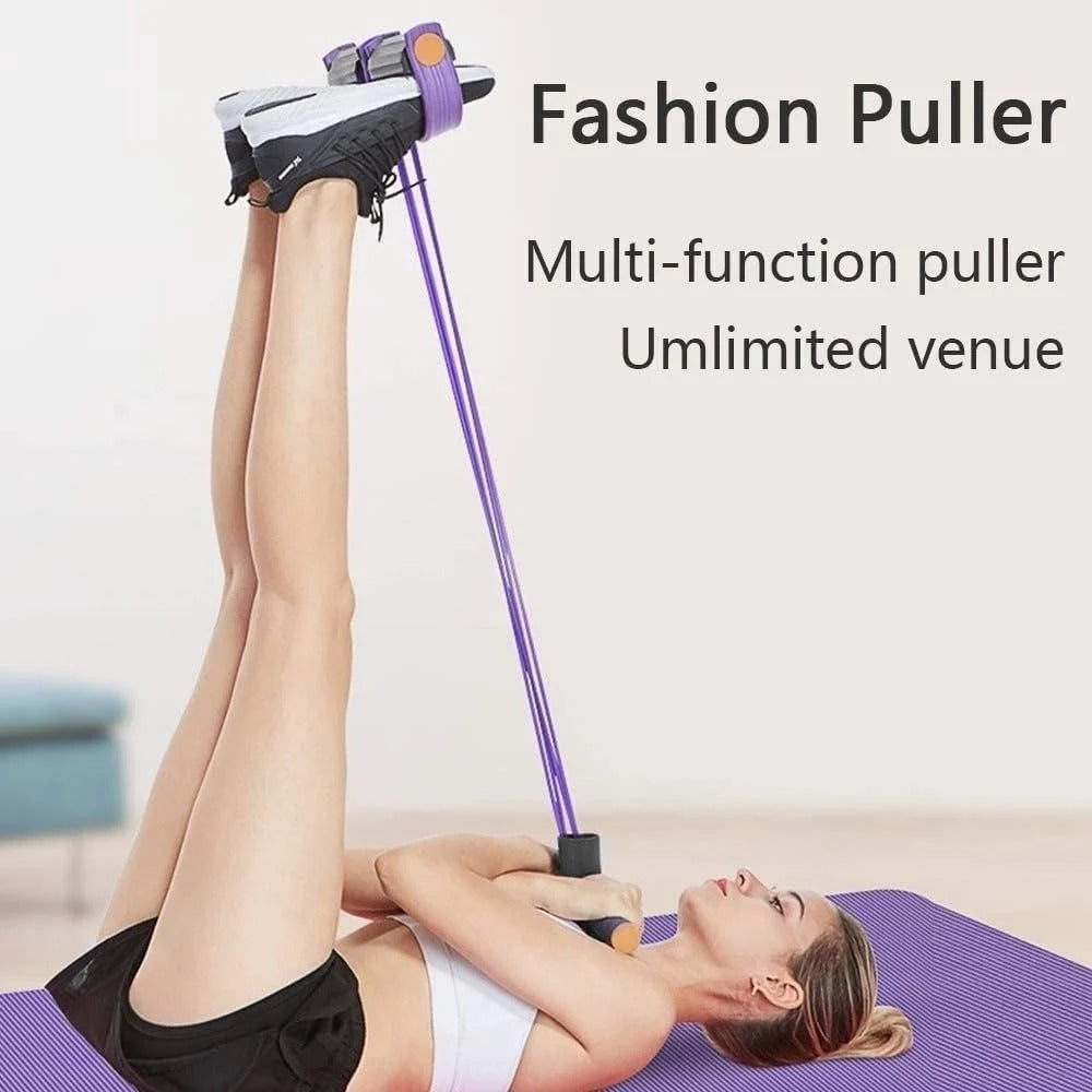 New Yoga Pedal Puller Resistance Band Fitness Equipment 21 Fitness Resistance Bands-6 Tube Pedal Ankle Puller, 2025 Upgraded Multifunction Tension Rope, Home Gym Equipment for Full Body Strength for Abdomen/Waist/Arm/Leg Training and Stretching