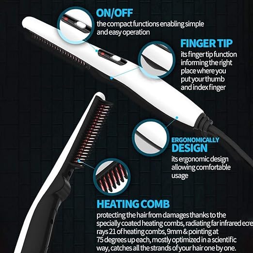 Travel Portable Styling Comb hair & beard 2 in 1 comb