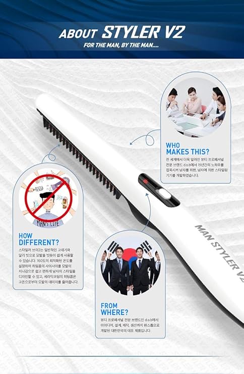 Travel Portable Styling Comb hair & beard 2 in 1 comb