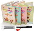 Magic Book for Kids, Sank Magic Practice Copybook, (4 Book+10 Refill+1 Pen+1 Grip)