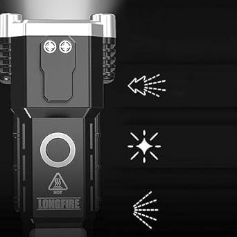 Metal Led Flashlight,Water Resistant Zoomable Torch