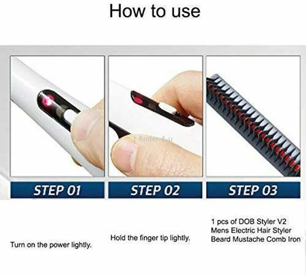 Travel Portable Styling Comb hair & beard 2 in 1 comb